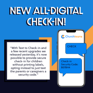 Secure digital church check-in by Churchteams